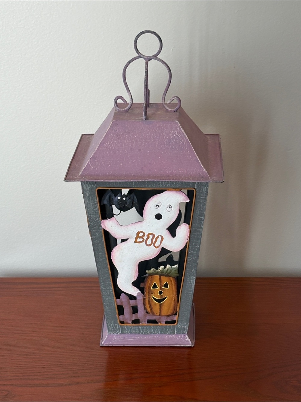 Halloween Metal Ghost Lantern